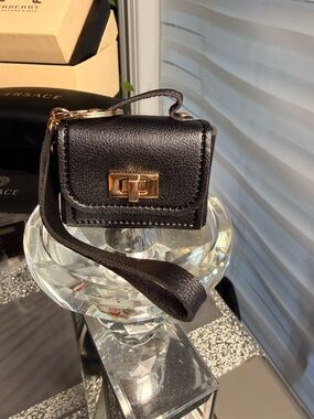 Mini Crossbody Coin Purse with Gold-Tone Hardware